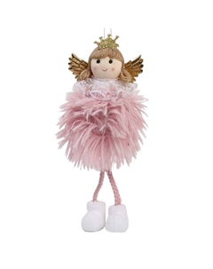 Подвеска Девочка 18см полиэстер розовый Maxijoy