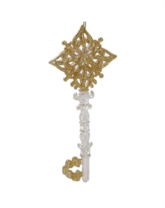 Подвеска Ключ 16см акрил золотой Maxijoy