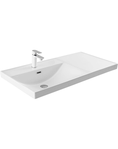 Раковина Side 100 см 00347435 белая, левая Aquanet