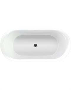 Акриловая ванна Family Smart 170x78 88778-GW-MB белая, черная глянцевая Aquanet