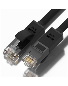 Патч-корд UTP кат.5e, 1 м, RJ45-RJ45, черный, GCR-LNC06-1.0m Greenconnect (gcr)