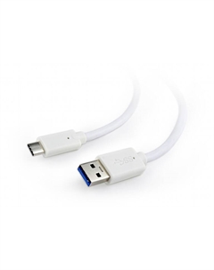 Кабель USB(Am)-USB Type-C(M), 1.8 м, белый, Gembird/Cablexpert (CCP-USB3-AMCM-6-W) Gembird/cablexpert