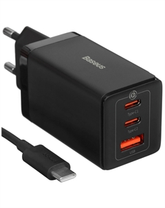 Сетевое зарядное устройство GaN5 Pro Digital Fast Charger 160W USB/2xType-C (P10110825113-00) (черный) Baseus