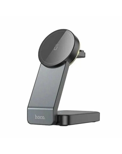 Беспроводное зарядное устройство CQ3 3 в1 смартфон/Watch/AirPods 15W (черный) Hoco