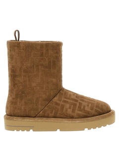 Сапоги с монограммой FF, коричневый Fendi
