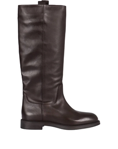 Ботинки с миндалевидным носком на молнии, коричневый Doucal's