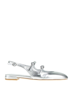 Балетки, серебряный Stuart weitzman