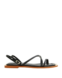 Сандалии Strap Slingback Thong Sandals, черный 8 by yoox