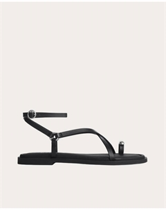 Плоские сандалии Geo из кожи, черный Rag & bone