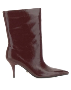 Ботфорты Unuk из материала под кожу на каблуке 80 мм, коричневый Twenty fourhaitch