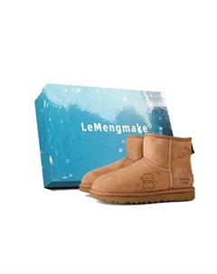 Классические мини ботинки Lemon Joy термостойкие устойчивые к истиранию короткие зимние ботинки для женщин Chestnut, Chestnut Ugg