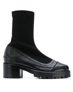 Ботильоны-носки на платформе, черный Nicole saldaña