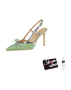 Женские туфли на высоком каблуке Green & Silver/Black/Burgundy/Green & Red Bigtree