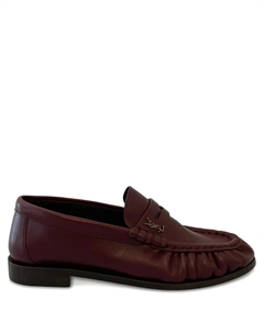 Лоферы с логотипом, красный Saint laurent