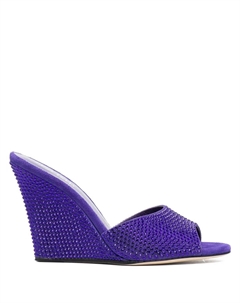 Мюли с кристаллами, фиолетовый Paris texas