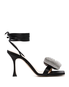 Босоножки Nicole Puffed Bow 100, черный Mach & mach