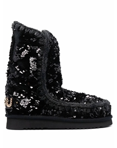 Угги Eskimo 24 с пайетками, черный Mou