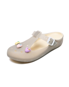 Скользостойкие массажные антибактериальные закрытые тапочки Women's, серый Jswei