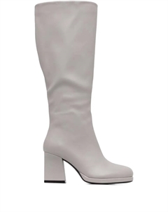 Ботильоны на квадратном каблуке, серый Pinko