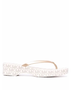 Шлепанцы Lilo с монограммой, золотистый Michael kors