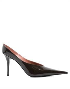 Мюли Anok на каблуке 90 мм, коричневый Amina muaddi