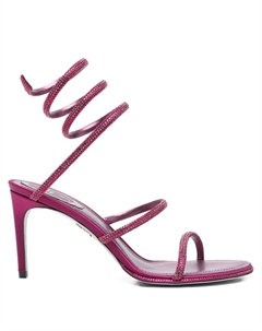 Босоножки Cleo на каблуке 105 мм René Caovilla, фиолетовый Rene caovilla