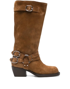 Сапоги с пряжкой, коричневый Sandro