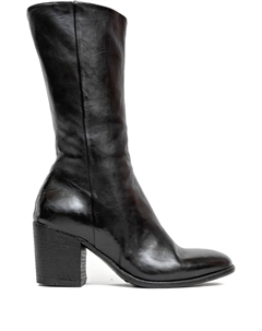 Сапоги на блочном каблуке, черный King tartufoli shoes