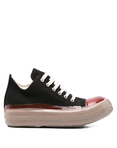 Кеды из канваса с контрастным носком, черный Rick owens drkshdw