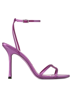 Босоножки Leo с круглым носком и каблуком 100 мм, фиолетовый Jimmy choo