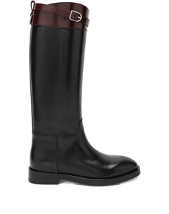 Сапоги с круглым носком и ремешком, черный Durazzi milano