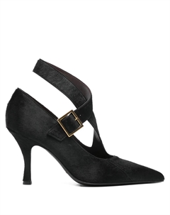 Туфли на каблуке с пряжкой, черный Khaite