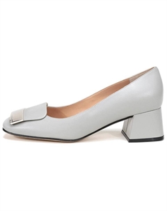 Женские туфли на платформе с массивным каблуком 5 см gray, серый Sergio rossi