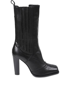 Ботильоны с квадратным носком, черный Ermanno scervino