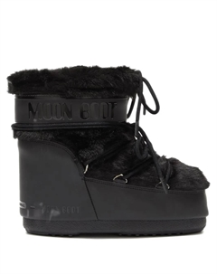 Ботинки на шнуровке с мехом, черный Moon boot