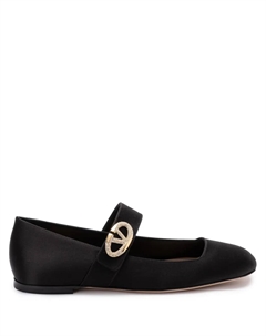 Балетки с логотипом VLogo Locker, черный Valentino garavani
