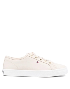 Кроссовки на шнуровке, бежевый Tommy hilfiger
