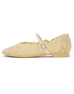 Маленькие туфли Ck Flat Mary Jane 1.5 см женские, желтый Charles&keith
