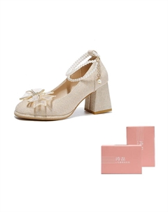 Женские туфли на платформе с массивным каблуком Champagne, Champagne Taolei