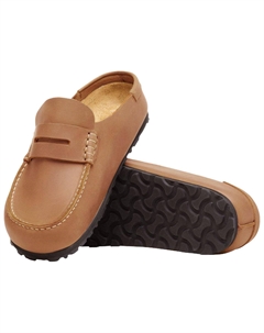 Резиновая подошва устойчивая к истиранию закрытые тапочки unisex коричневый narrow Birkenstock