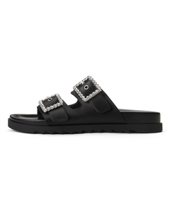 Сланцы с композитной подошвой 2 см женские, черный Charles&keith