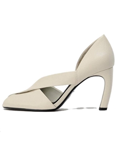 Туфли на платформе с массивным каблуком 8,5 см женские white Zara