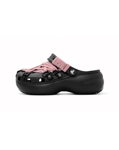 Классические платформенные клоги Clogs для женщин Black Red Crocs