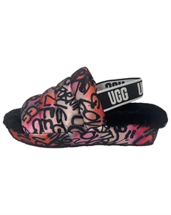 ПУФ ЙЕ ПОП ГРАФФИТИ Однопряжечные сандалии женские Multicolor Ugg