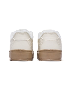 Теплые износостойкие дышащие нескользящие низкие кроссовки для скейтбординга women's, бежевый B10crown