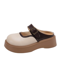 Поливинилхлоридные ПВХ закрытые тапочки Women's Beige, бежевый Tafn