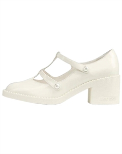 Туфли Mary Jane на массивном каблуке 6 см женские white Jimmy choo