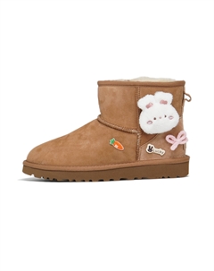 Классические мини термостойкие устойчивые к истиранию короткие снежные ботинки unisex, Chestnut Ugg