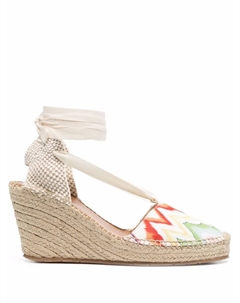Эспадрильи с принтом зигзаг, нейтральный Missoni