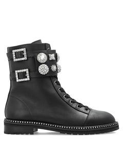 Армейские ботинки с пряжкой Stoop, черный Kurt geiger london